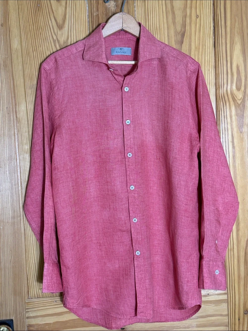 Canali Men's Linen Casual Button-Down Shirt ~ M - Picture 4 of 12
